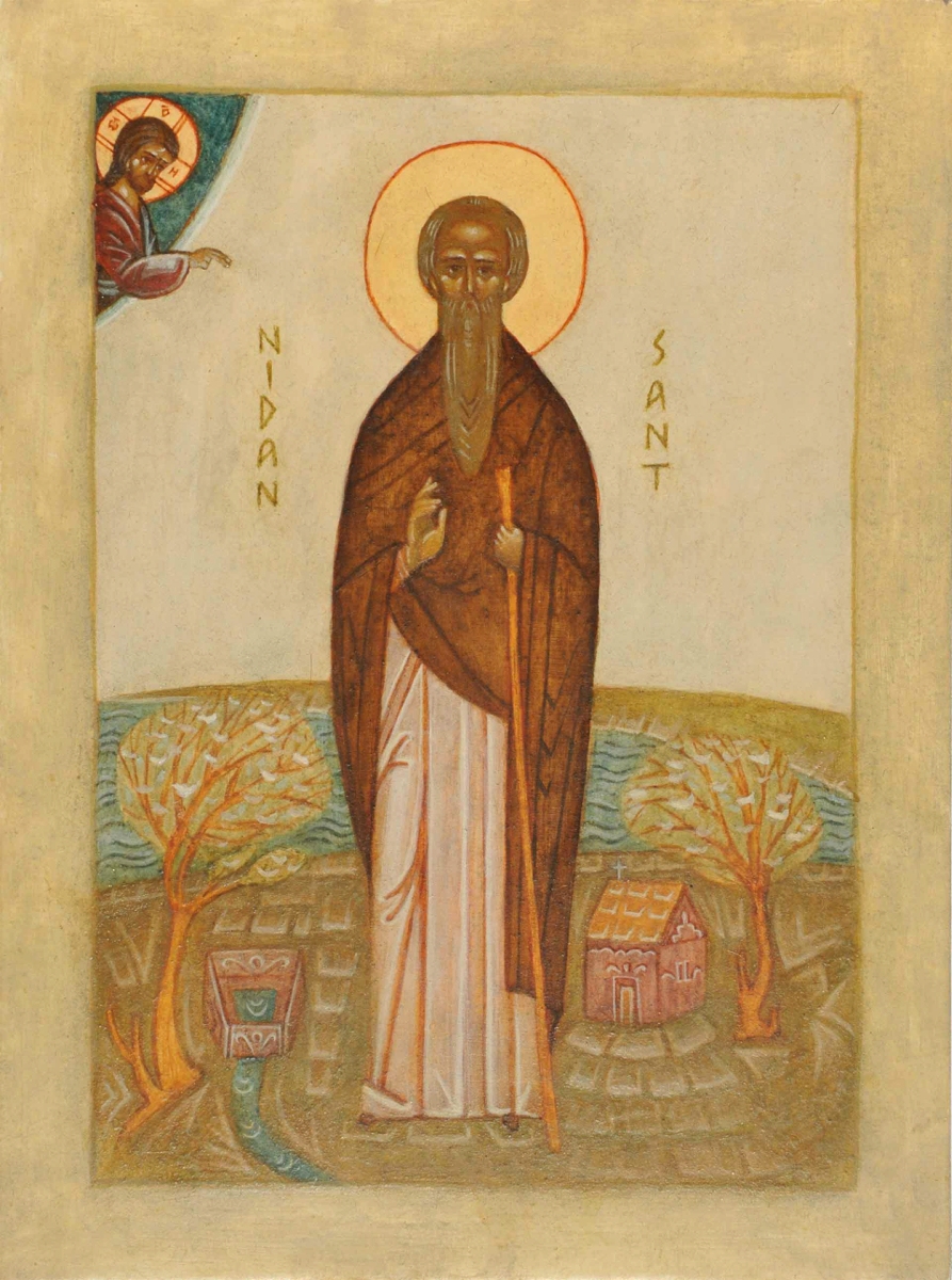 Religious icon: Saint Nidan of Anglesey